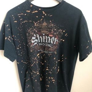 Shiner Bock custom bleached graphic tee
